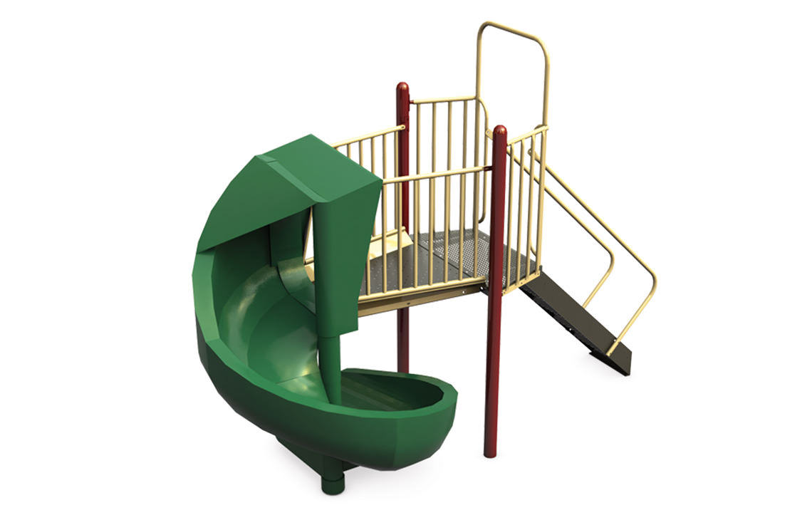 Playground Spiral Slide