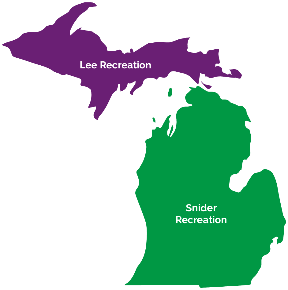 Michigan Commercial Playground Equipment Representative Map