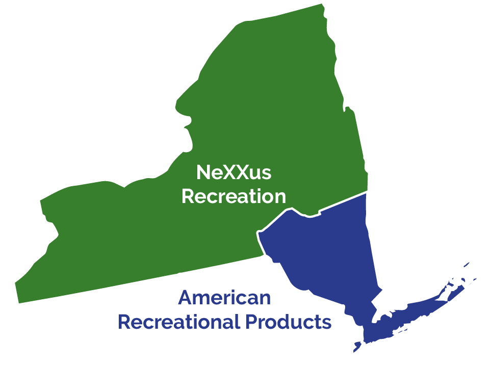 New York Commercial Playground Equipment Representative Map