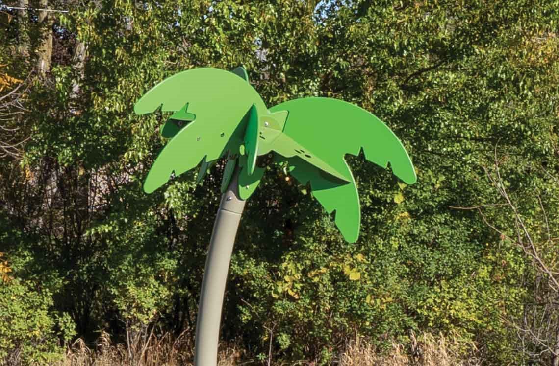 Palm Tree Post Topper