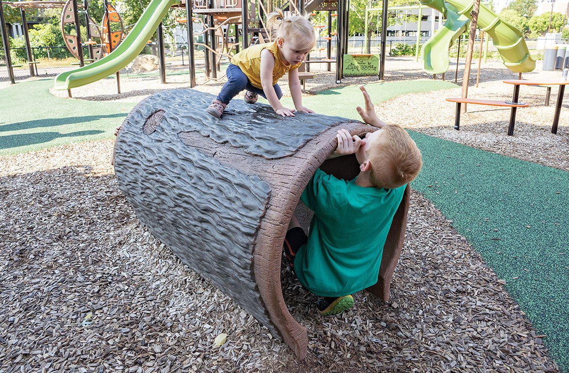 NaturePlay Log Tunnel